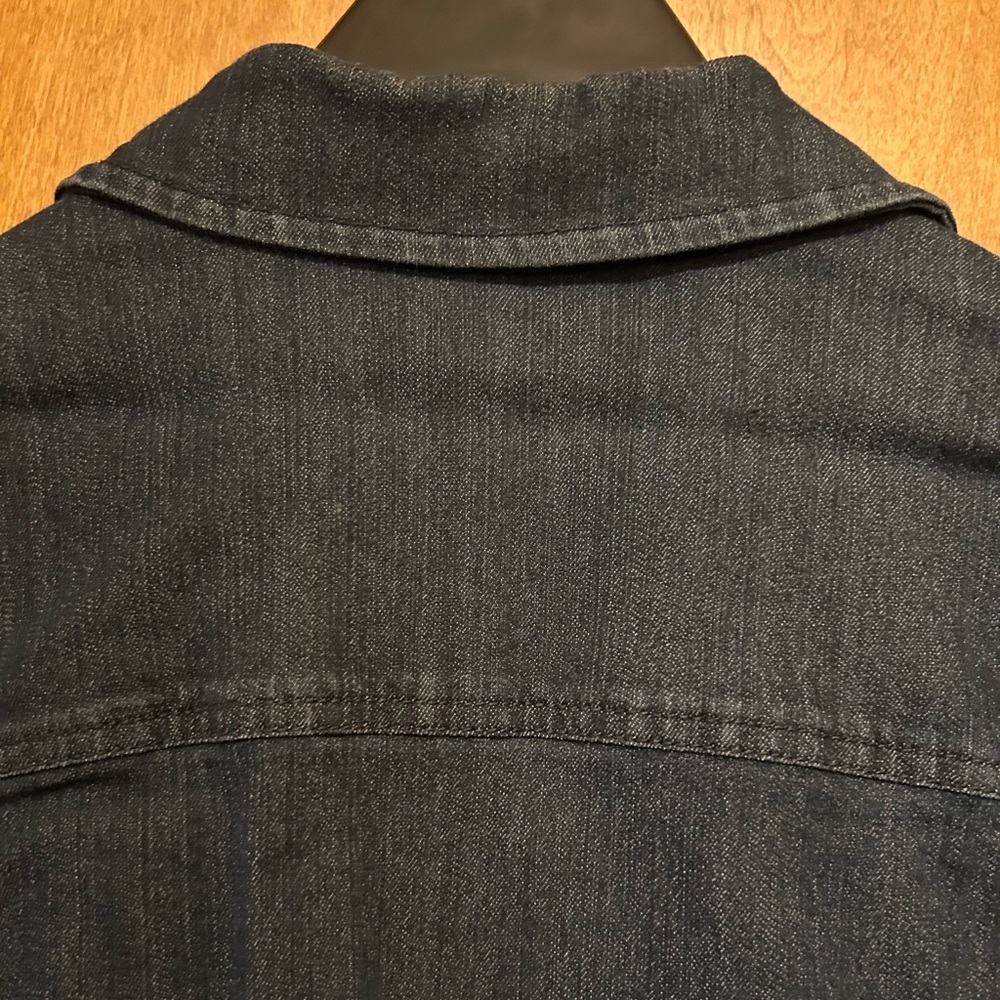 Dark blue stretch Denim Jean Jacket size xl - Picture 5 of 5